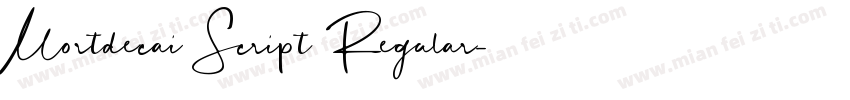 Mortdecai Script Regular字体转换